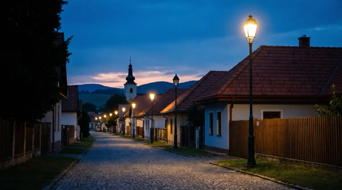Fotka od občianky: lampa verejného osvetlenia na Hlavnej ulici